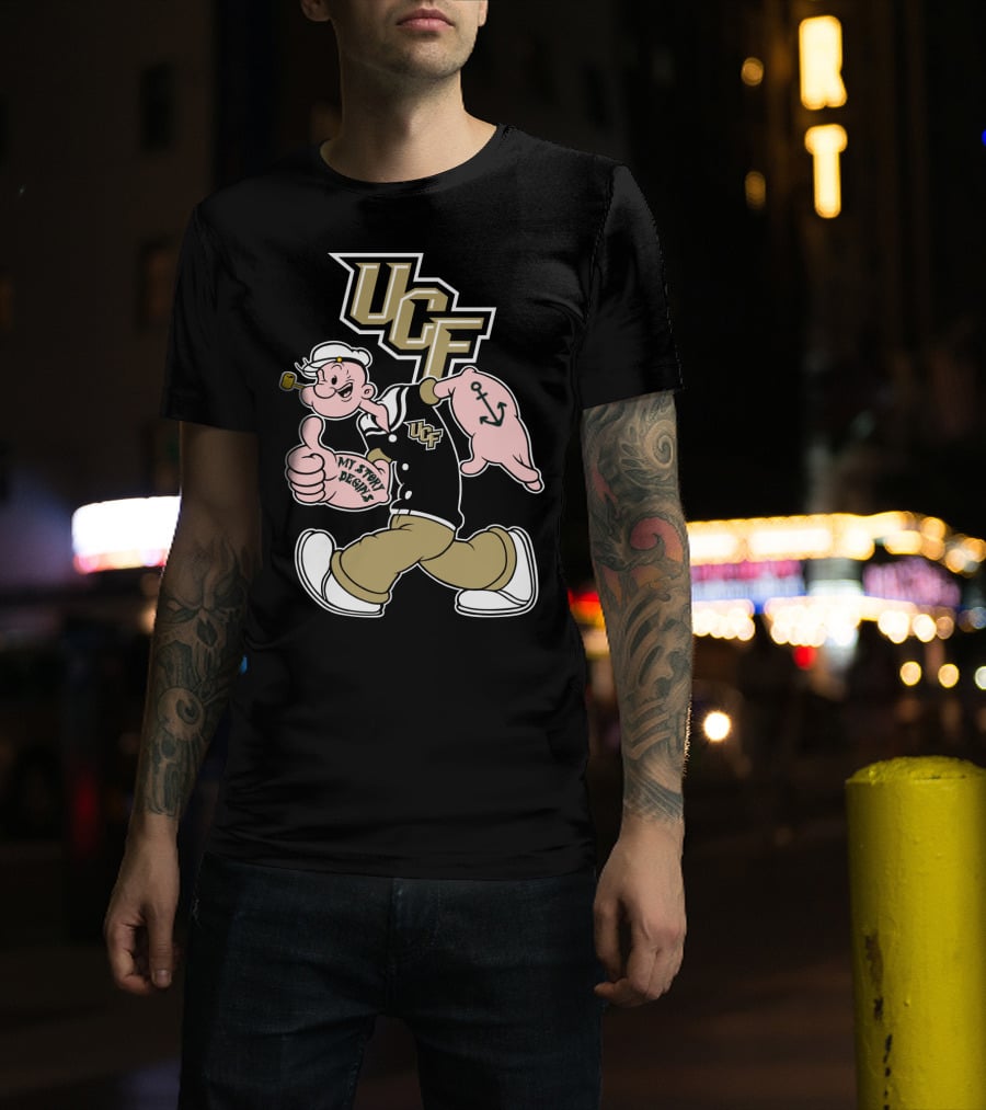 Ucf Knights My Story Designs Sailor With Thumbs Up And Anchor Tattoo T-Shirt