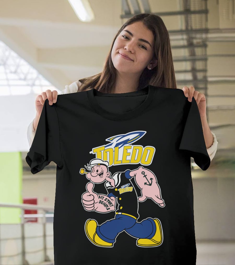 Toledo Rockets Popeye My Story Begins T-Shirt