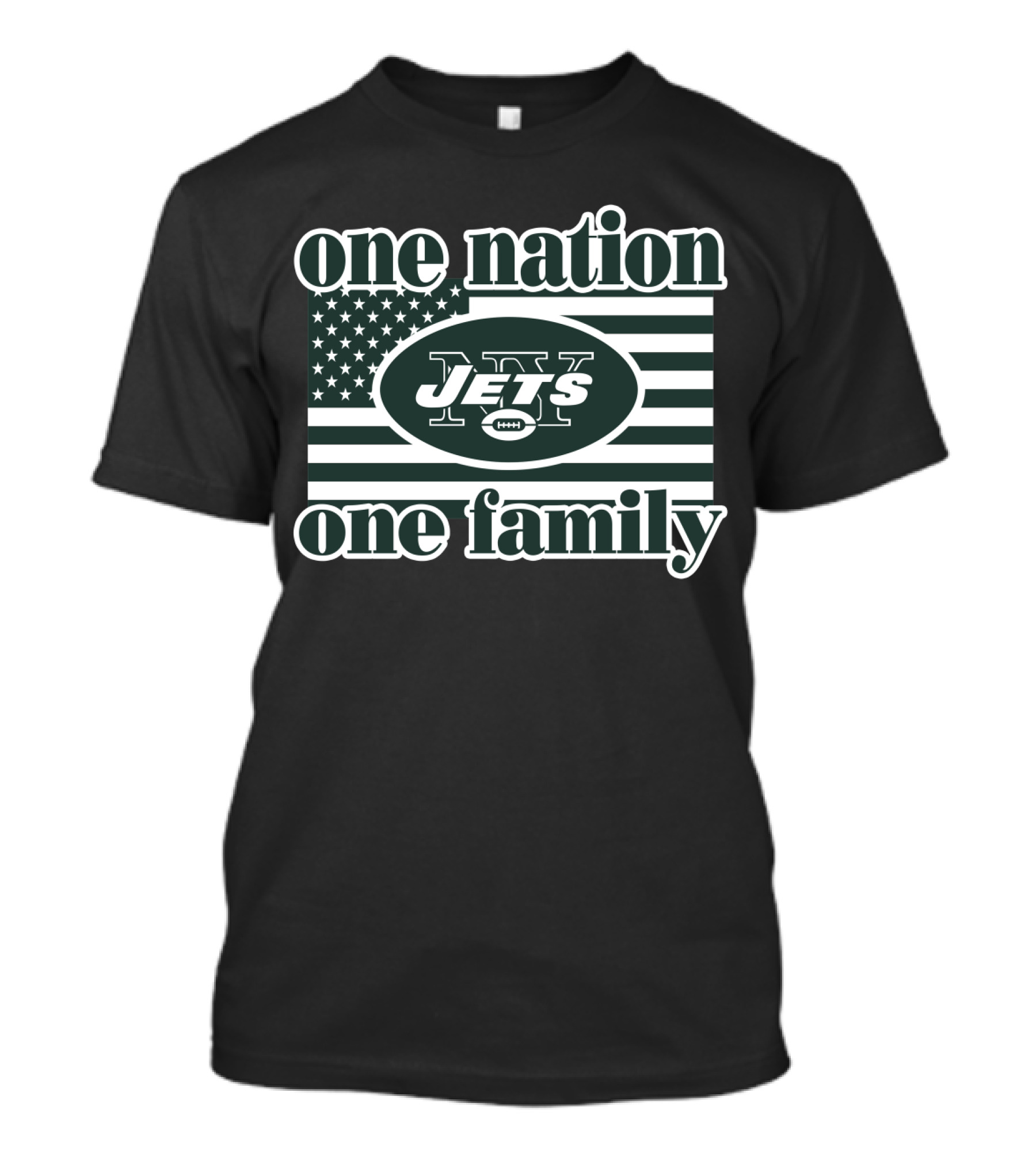 One Nation One Family Jets 9 New York T-Shirt