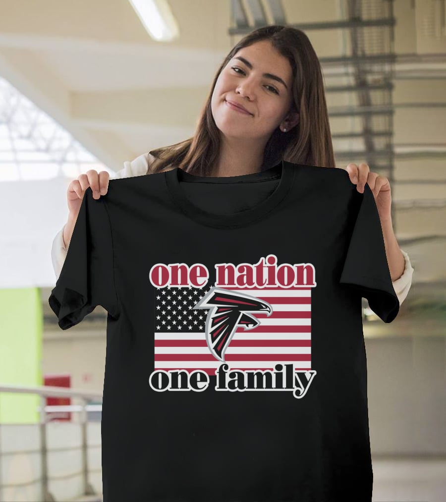 Atlanta Falcons One Nation One Family American Flag T-Shirt