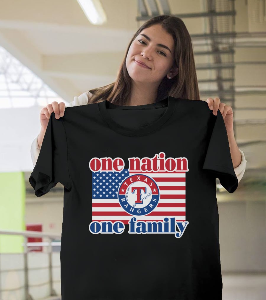 Texas Rangers One Nation One Family T-Shirt