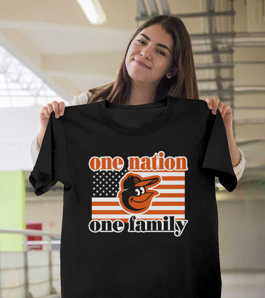 One Nation One Family 59 Baltimore Orioles T-Shirt