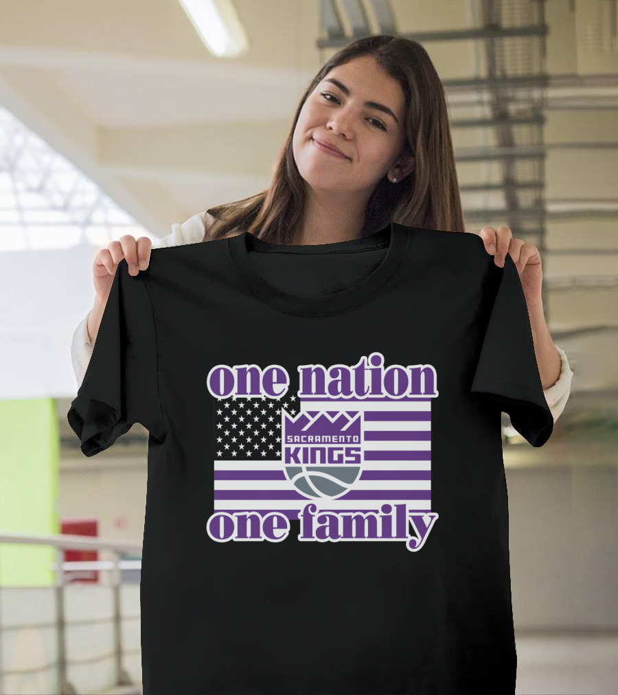 Sacramento Kings One Nation One Family T-Shirt