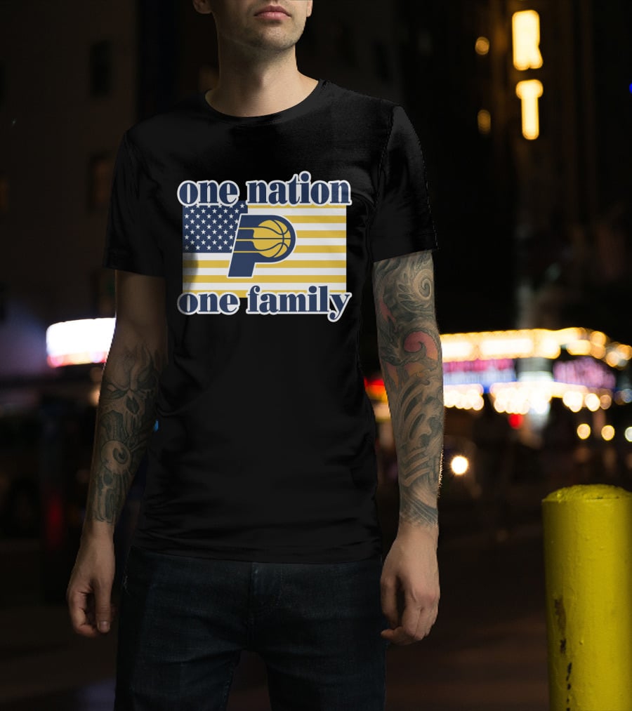 One Nation One Family Indiana Pacers Retro T-Shirt
