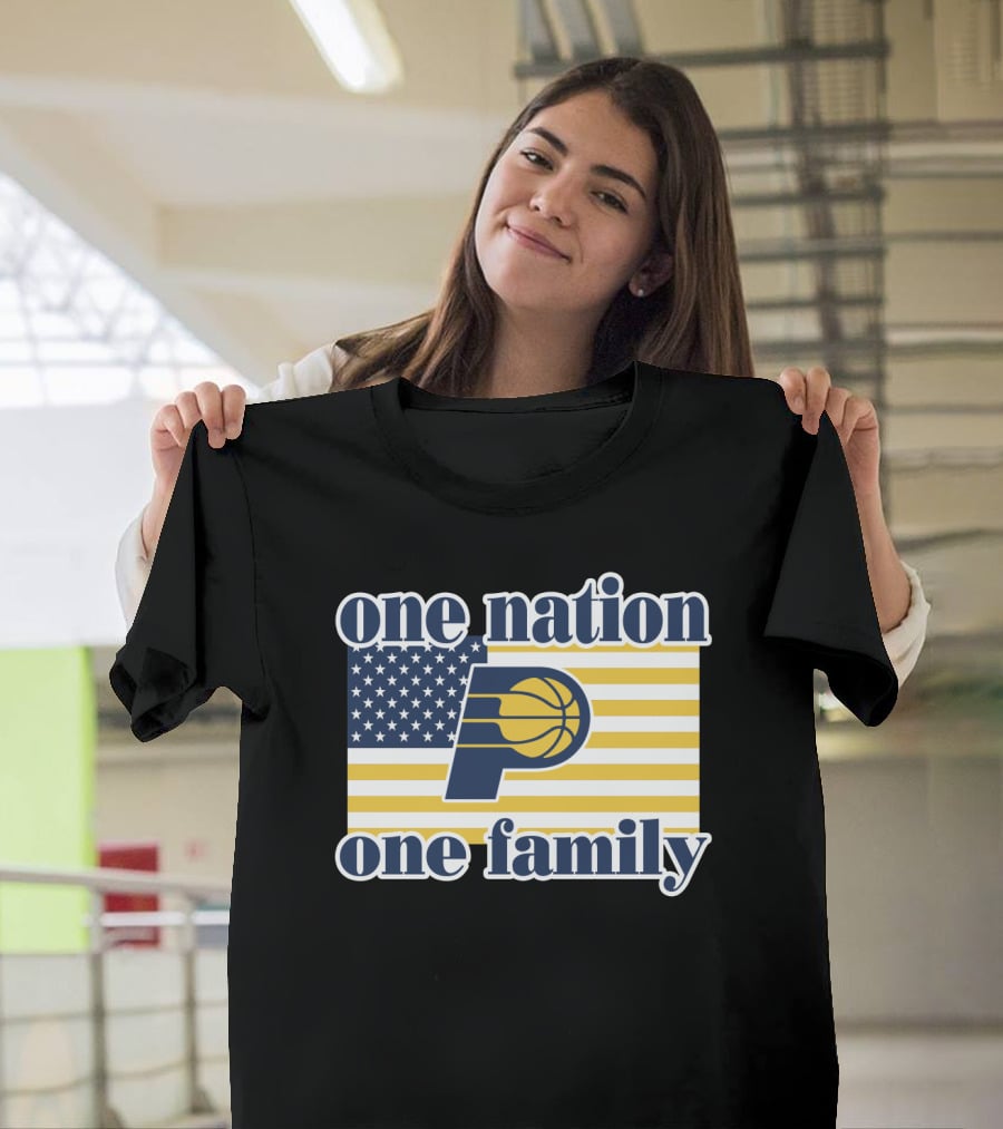 One Nation One Family Indiana Pacers Retro T-Shirt