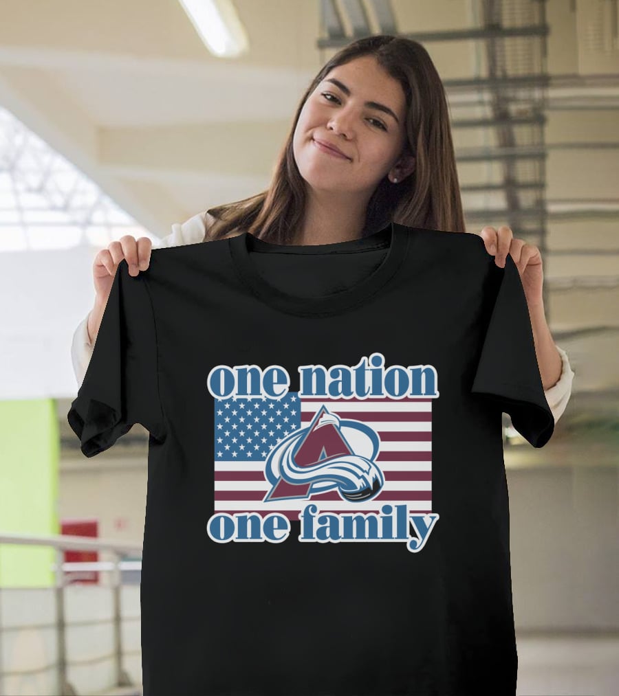 One Nation One Family Colorado Avalanche T-Shirt