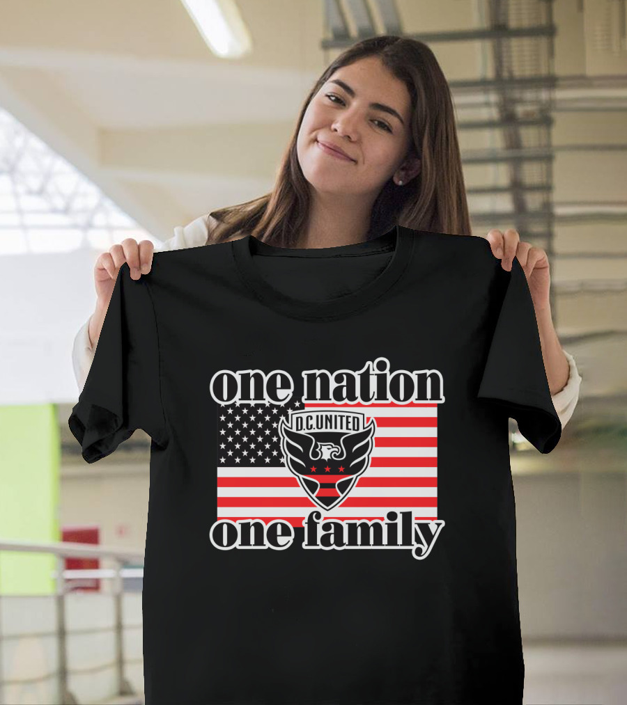 One Nation One Family Dc United American Flag T-Shirt