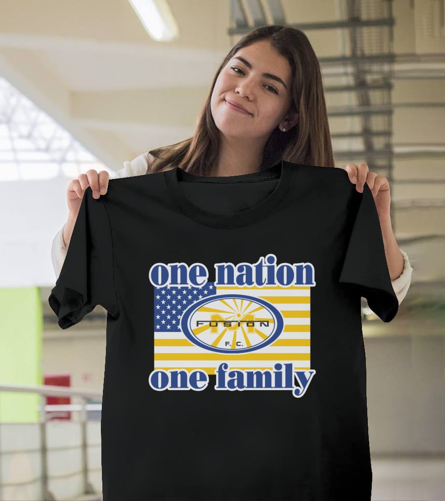 One Nation One Family Fusion F.c. Miami 137 American Flag T-Shirt