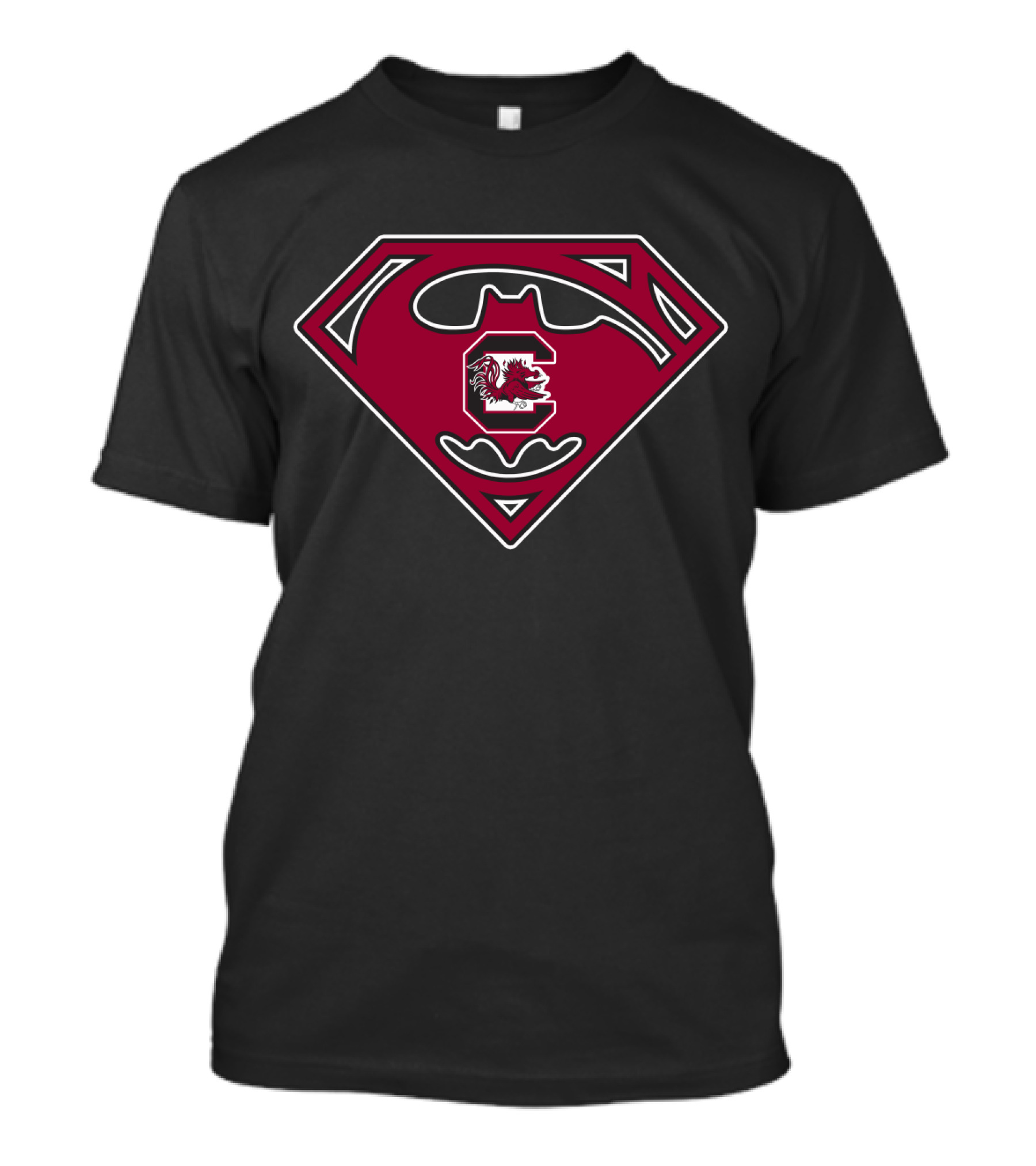 Superman Batman Logo South Carolina Gamecocks T-Shirt