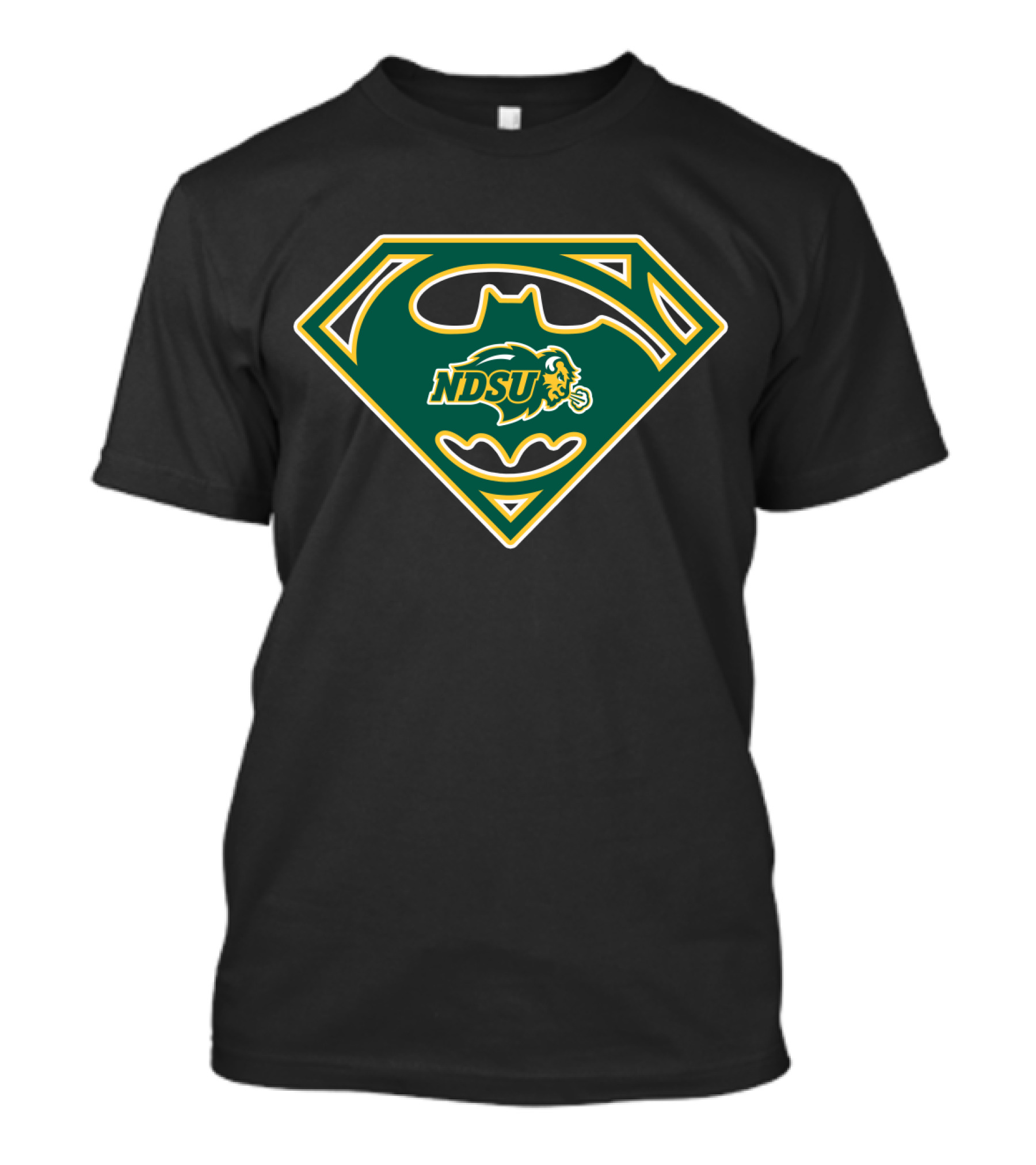 Ndsu North Dakota State Bison Batman Superman T-Shirt