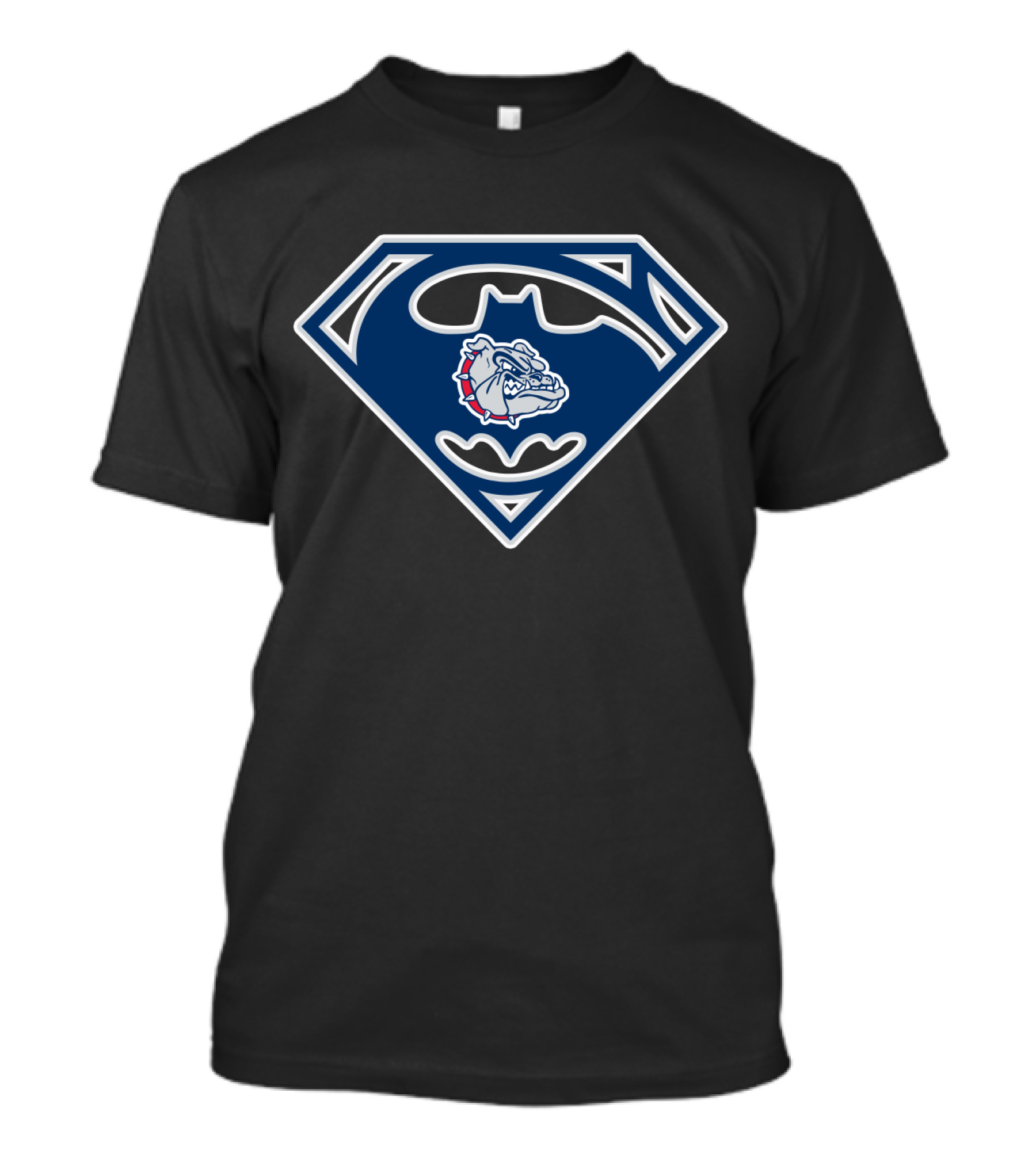 Gonzaga Bulldogs Superman Batman Logo Combo T-Shirt