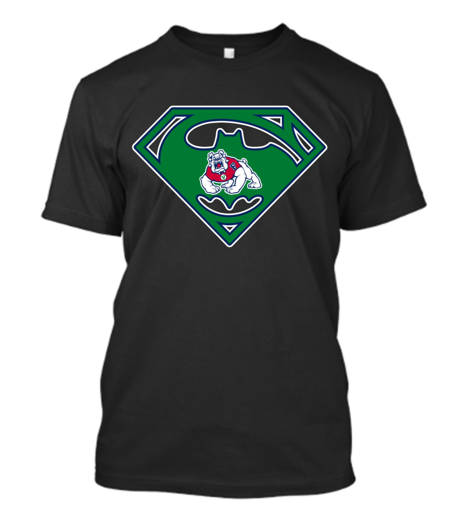 Fresno State Bulldogs Superman Batman T-Shirt