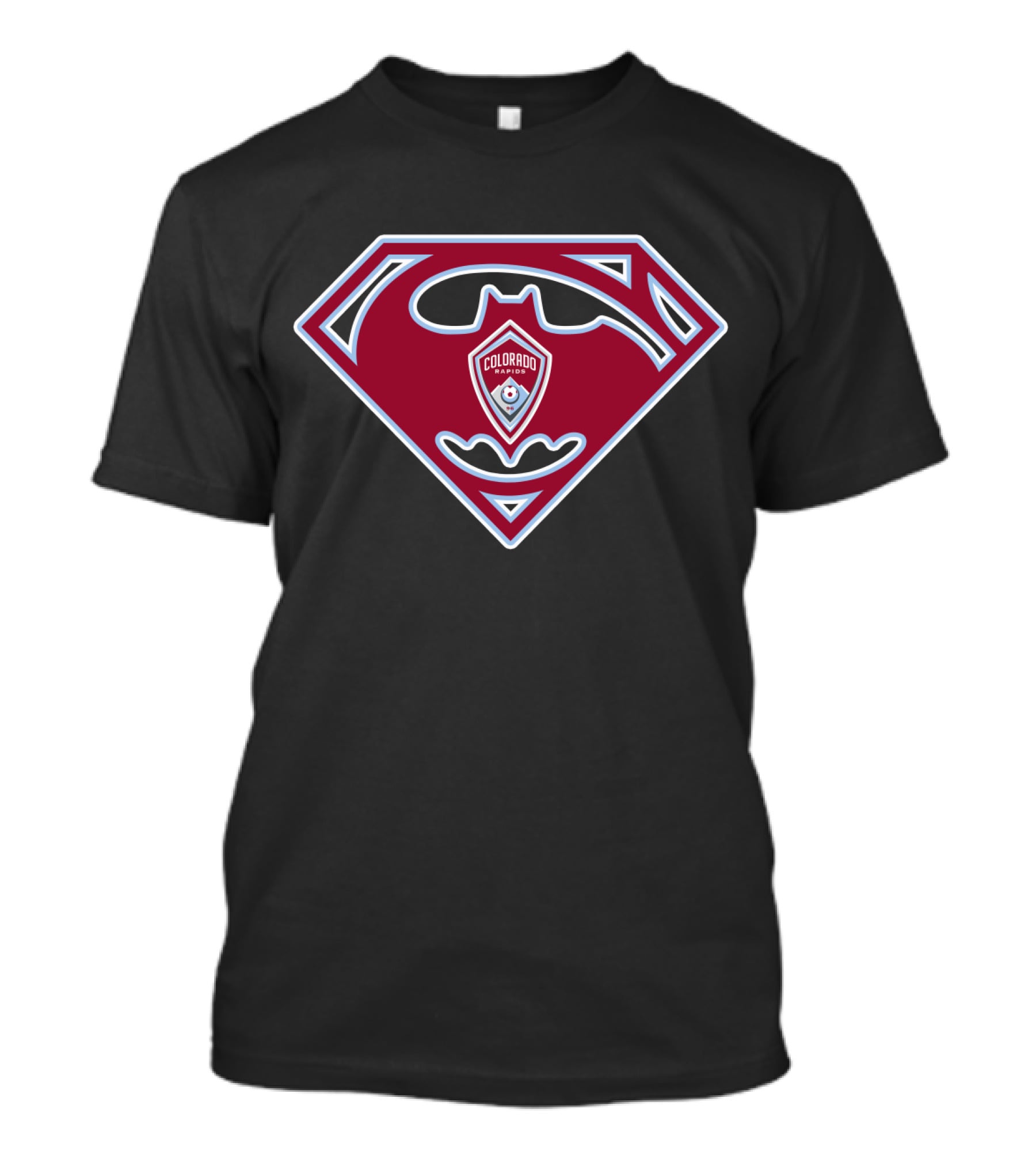 Colorado Rapids Superman Batman Logo Crest T-Shirt