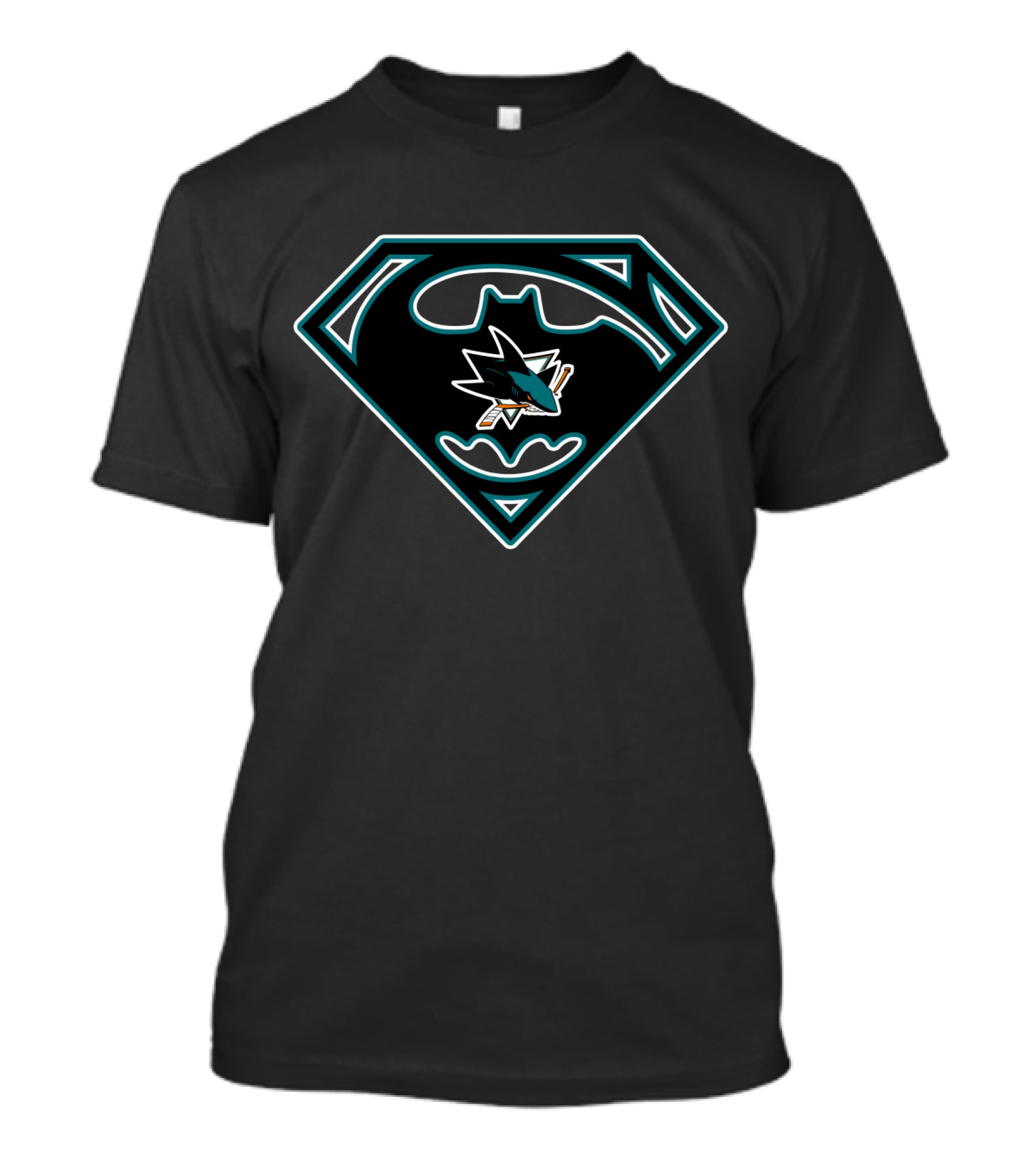 San Jose Sharks Superman Batman T-Shirt
