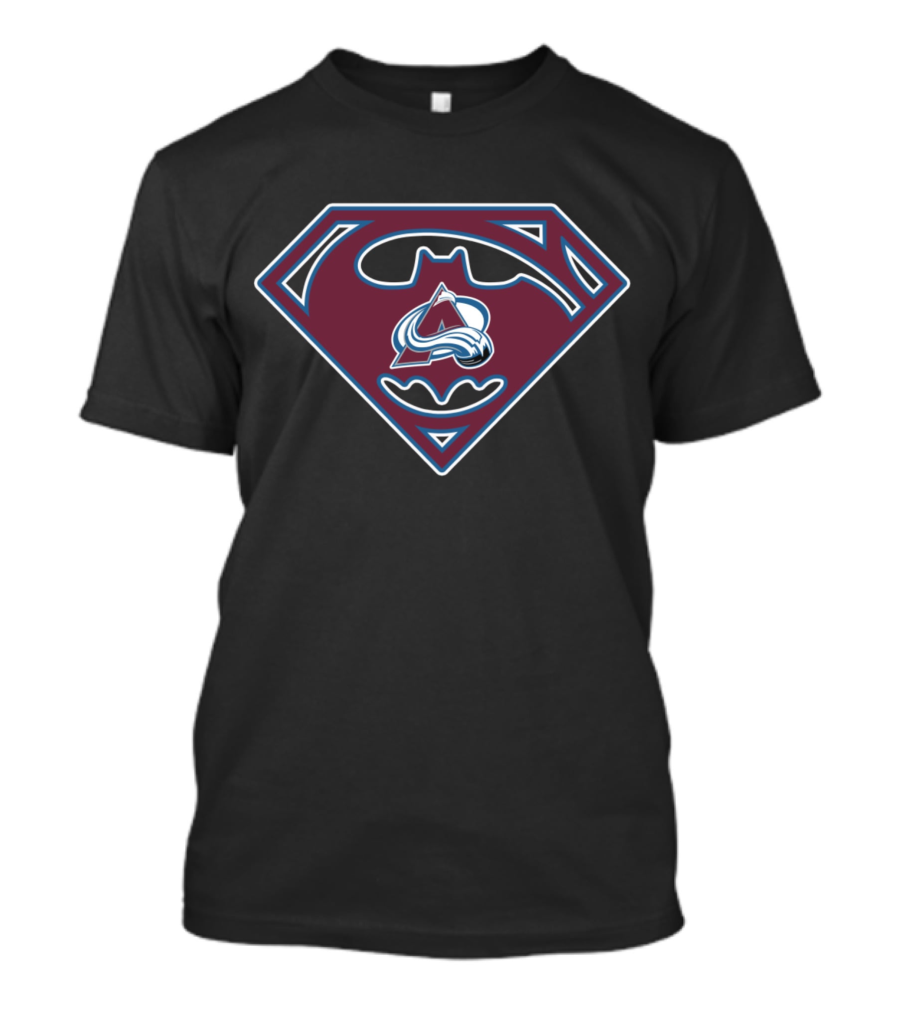 Colorado Avalanche Bat Symbol Crossover T-Shirt