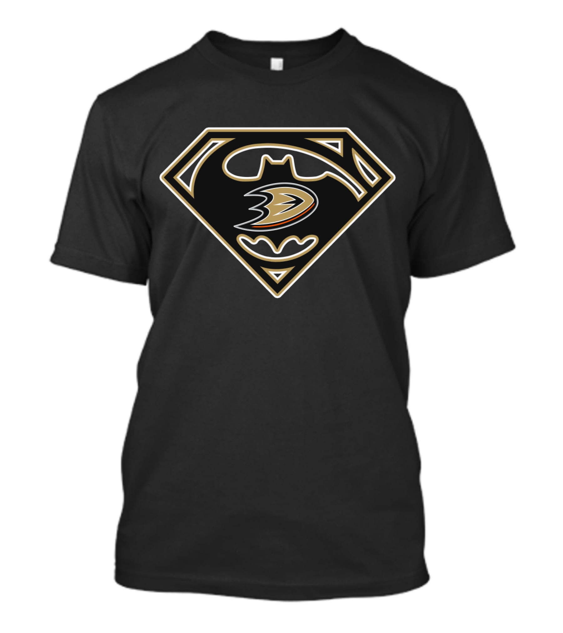 Anaheim Ducks Batman Superman T-Shirt