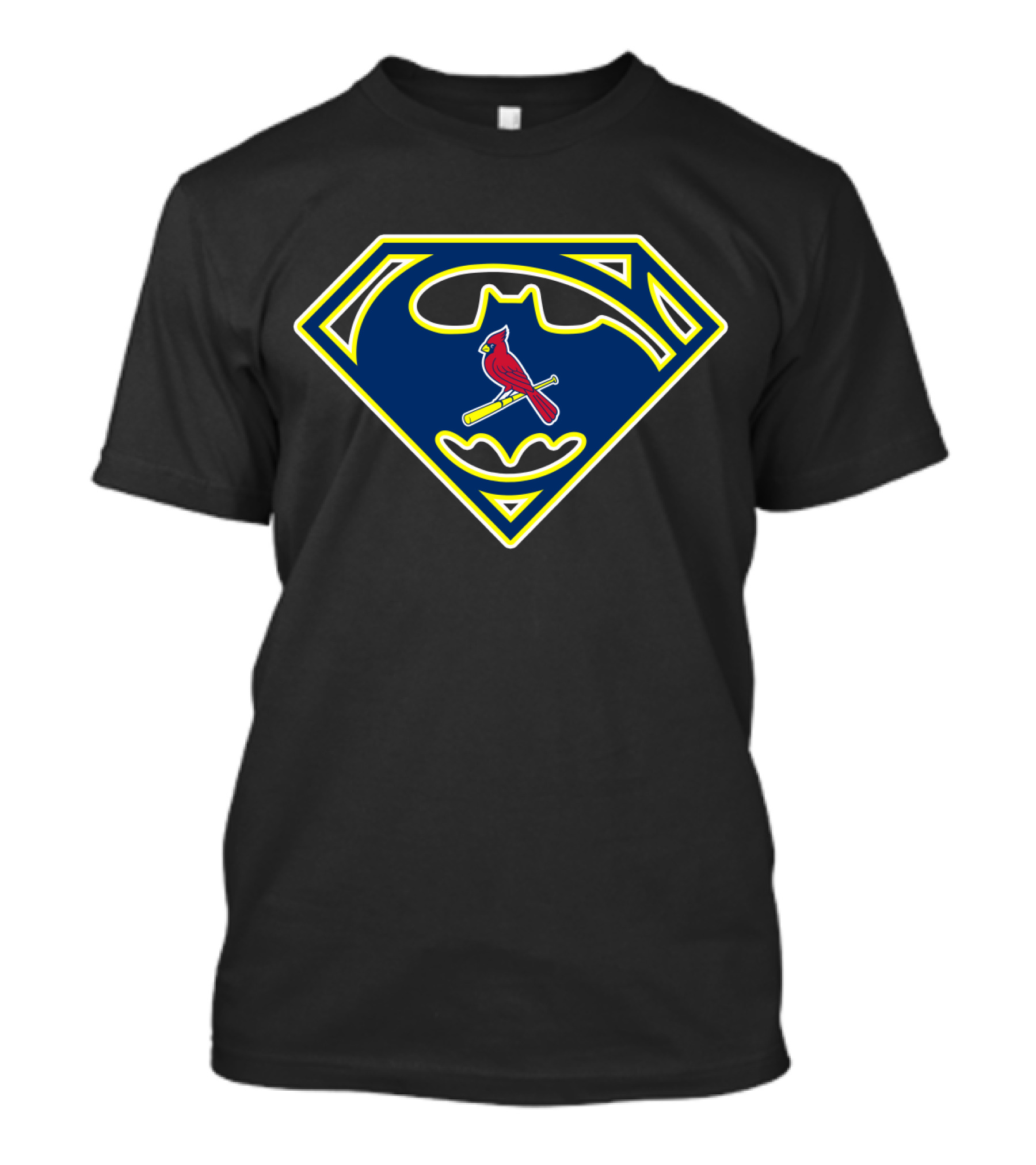 St Louis Cardinals Batman Superman Logo Mashup 194 T-Shirt