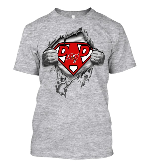 Dad Superhero Tampa Bay Buccaneers T-Shirt