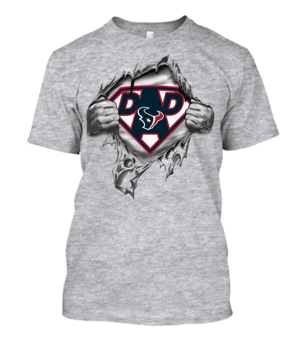 Houston Texans Dad Superhero T-Shirt