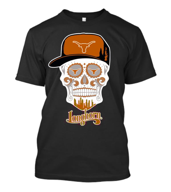Longhorn Skull Texas Baseball Hat T-Shirt