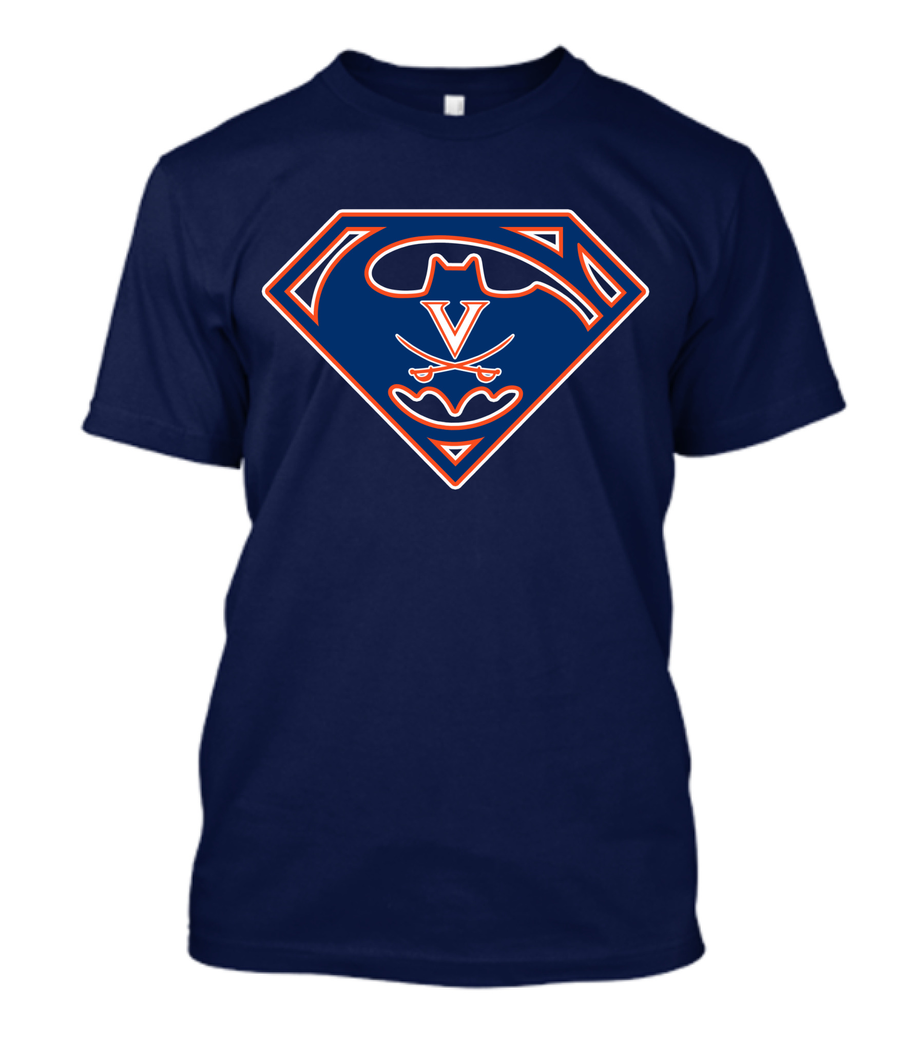 Bat-Superman Virginia Cavaliers Team Crest T-Shirt