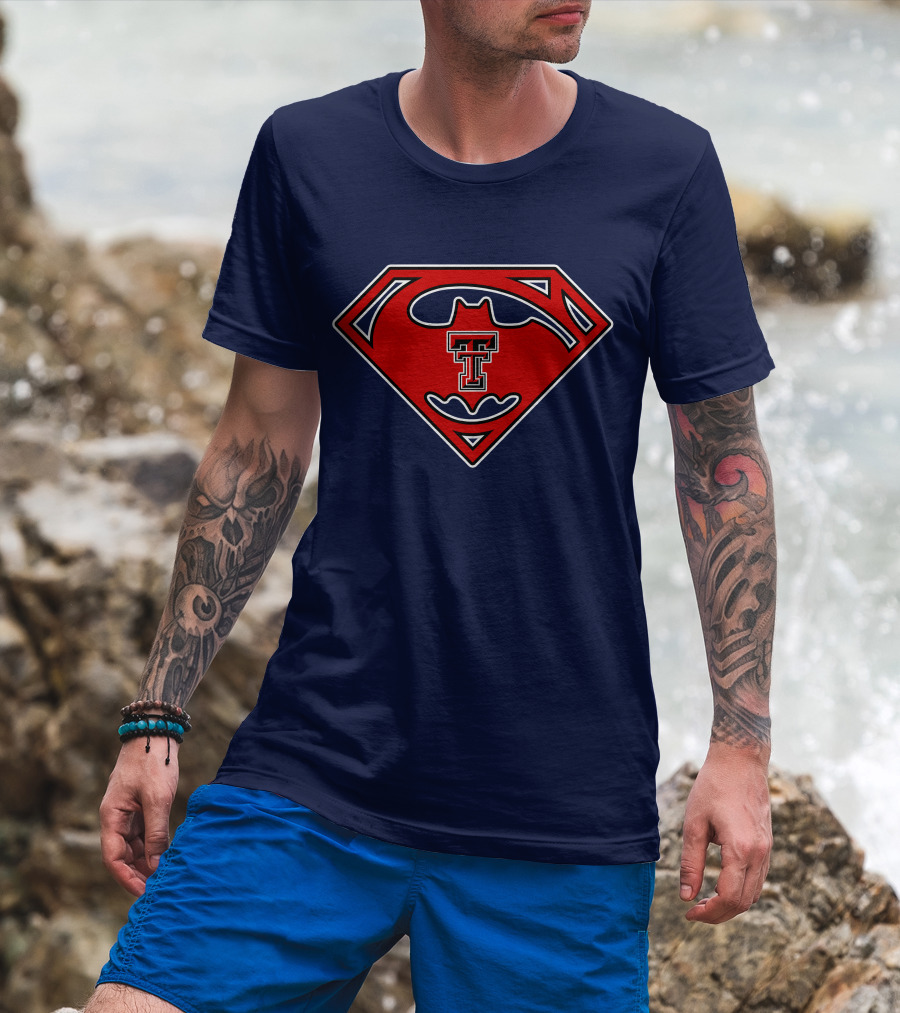 Texas Tech Red Raiders Superman Batman T-Shirt