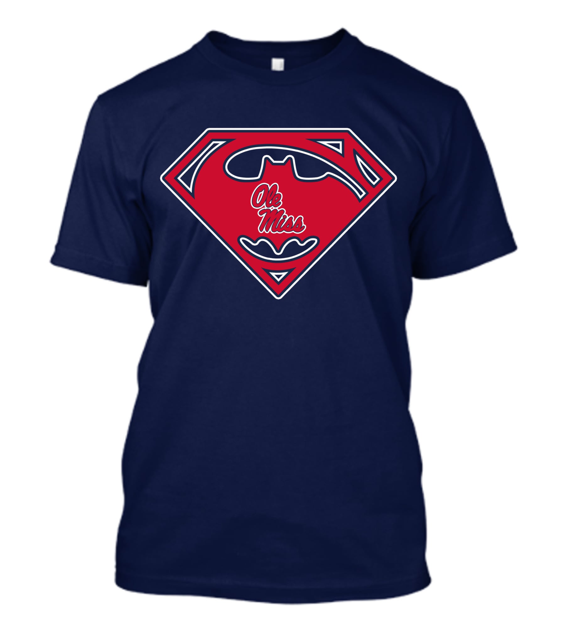 Ole Miss Rebels Superman Batman Mashup T-Shirt