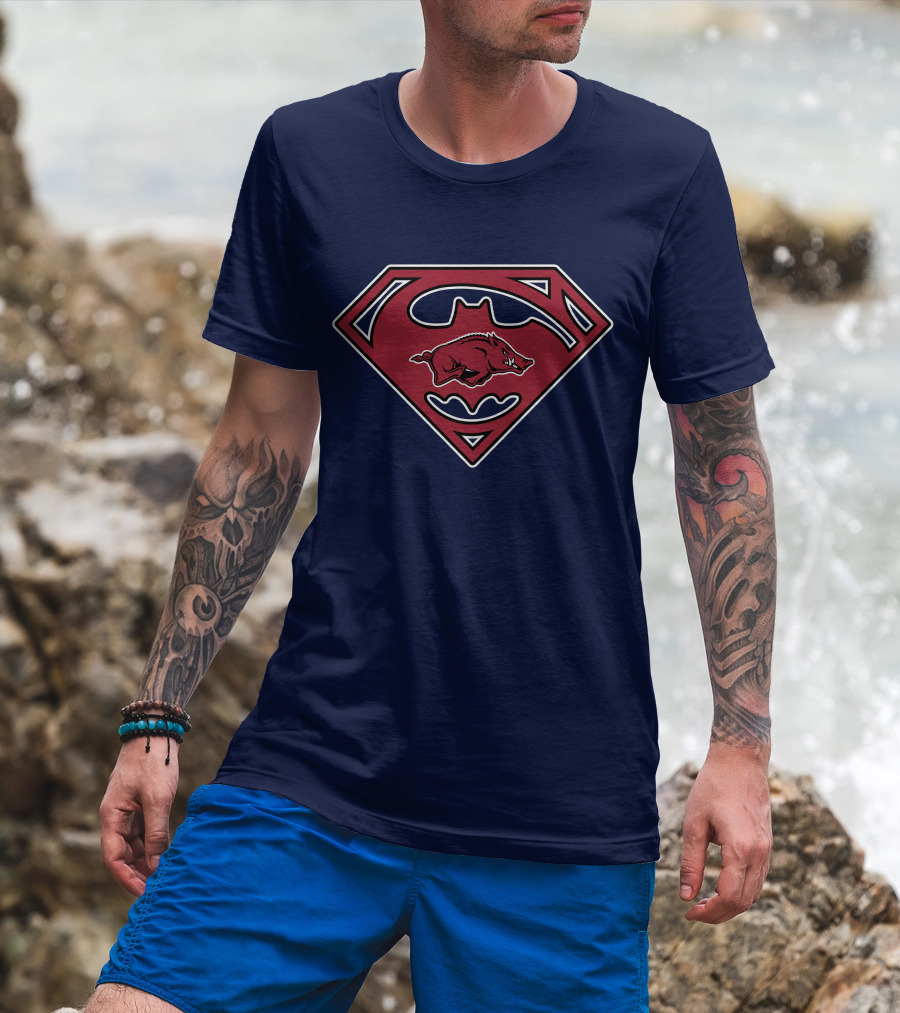 Arkansas Razorbacks 1995 Superman T-Shirt