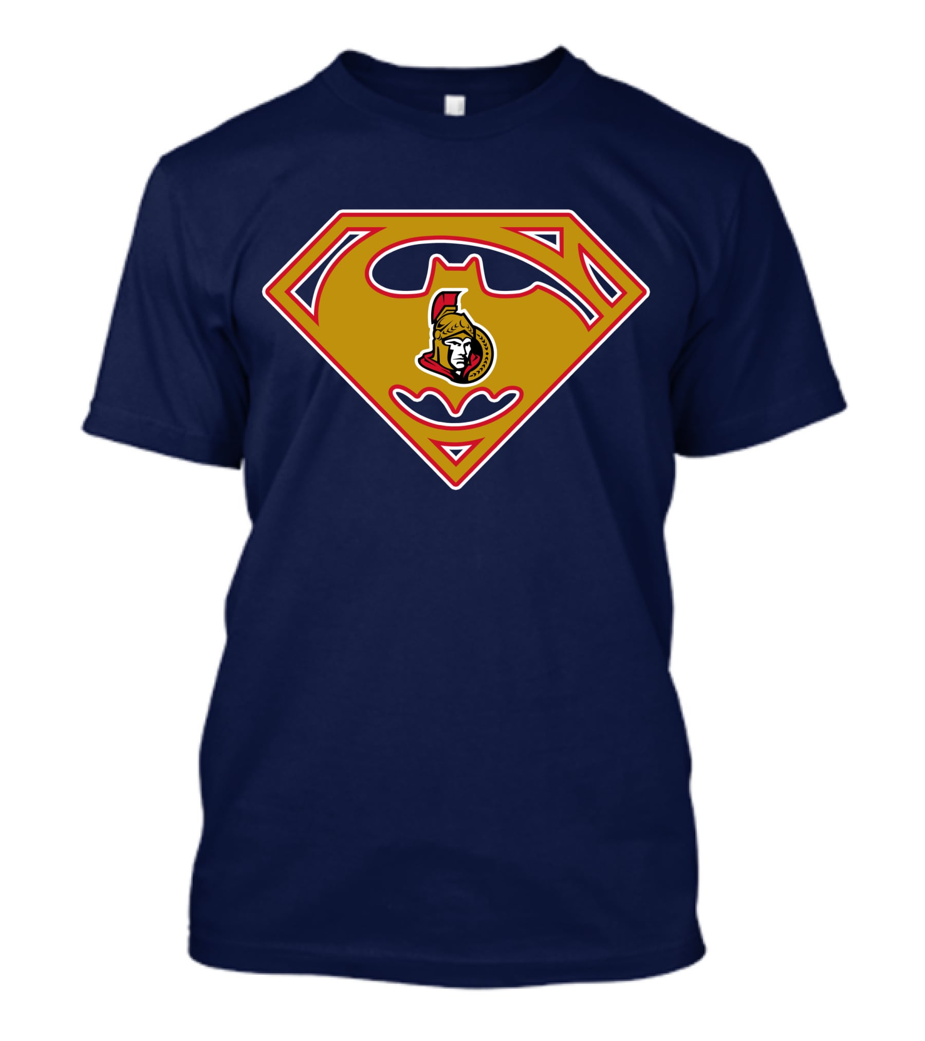 Ottawa Senators Superhero Logo Fusion T-Shirt
