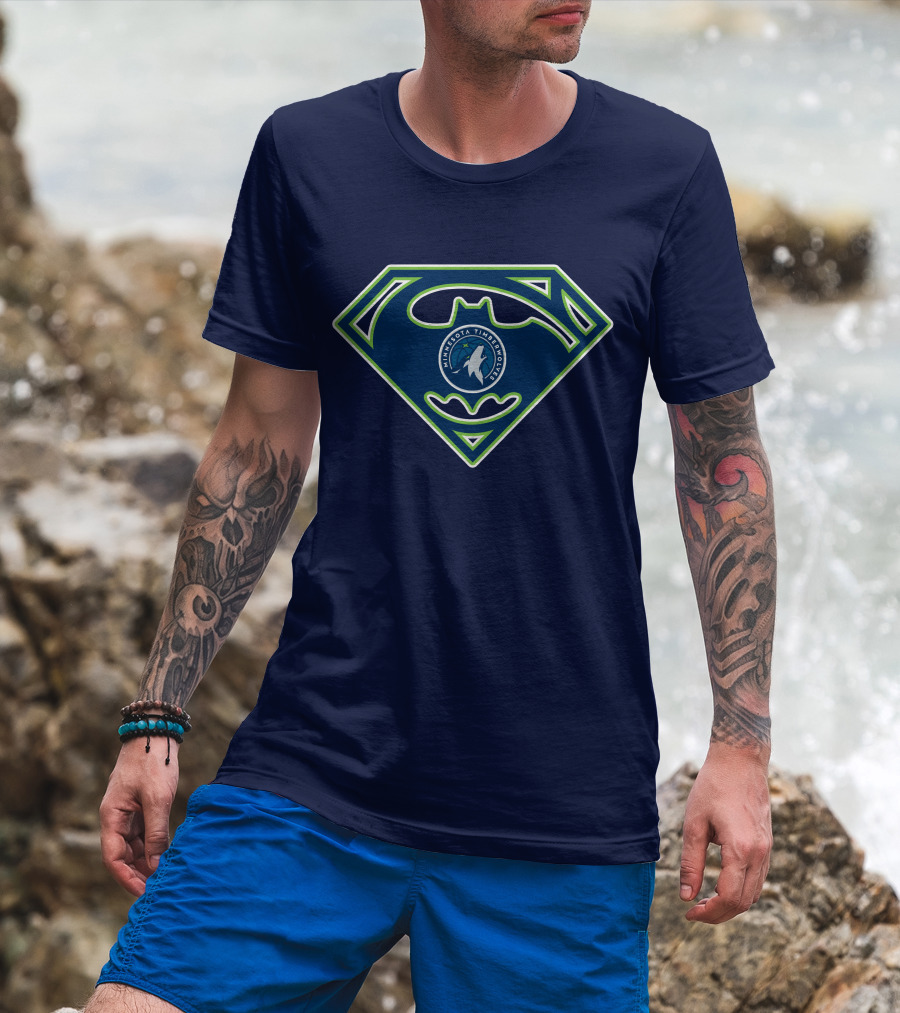 Superhero Minnesota Timberwolves Logo 173 T-Shirt