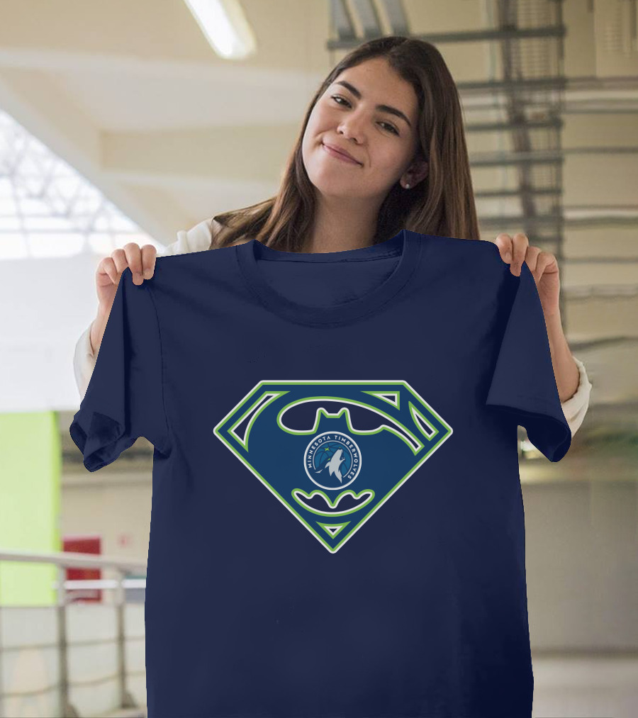 Superhero Minnesota Timberwolves Logo 173 T-Shirt