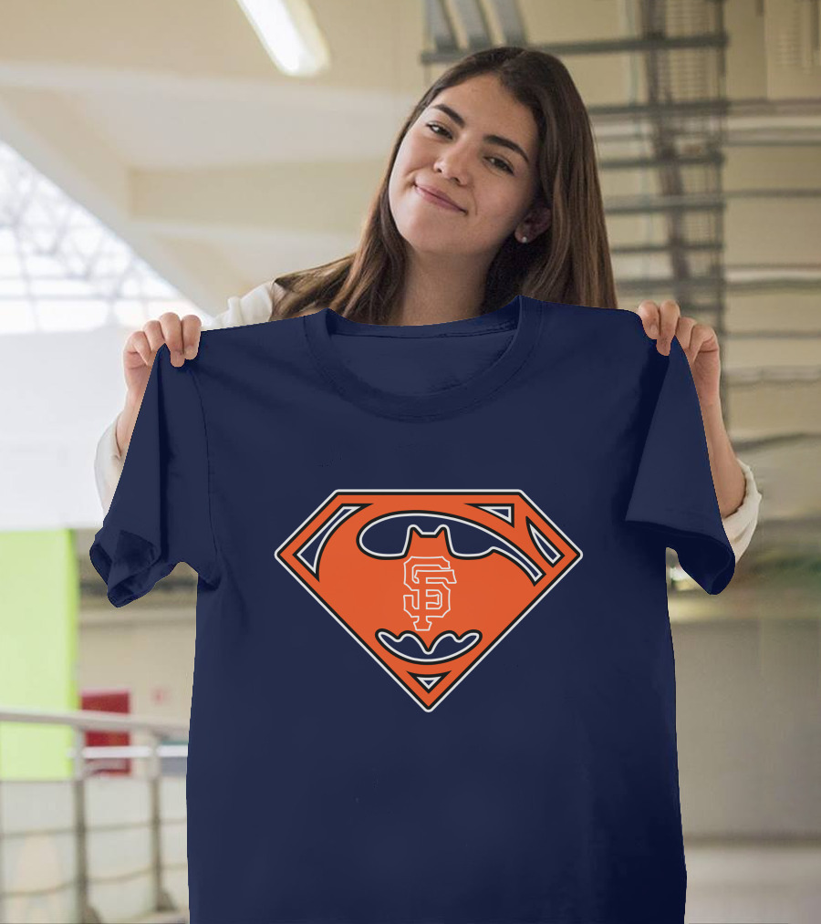 San Francisco Giants Superman Batman T-Shirt