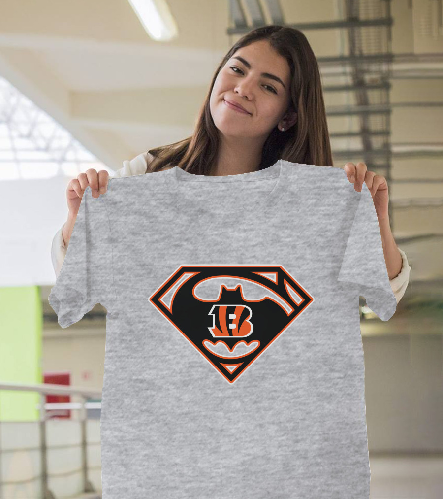 Cincinnati Bengals Batman Superman T-Shirt