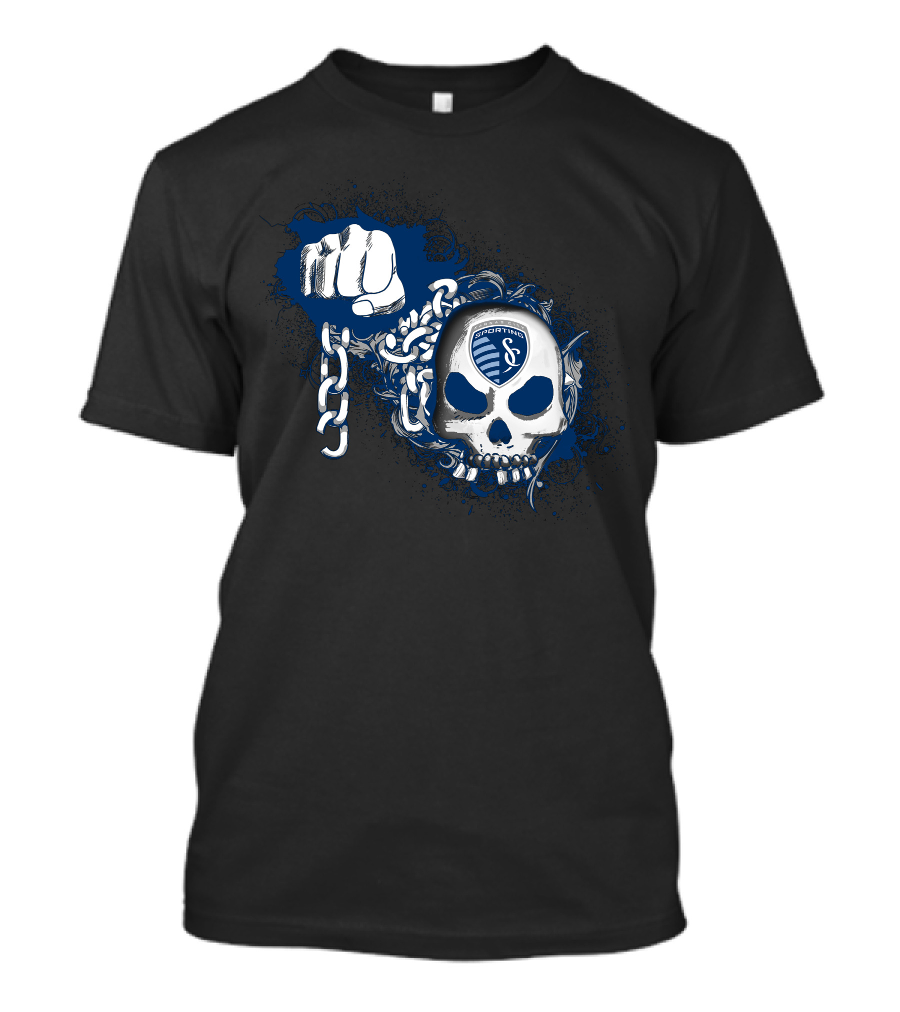 Sporting Kansas City Skull And Chain T-Shirt