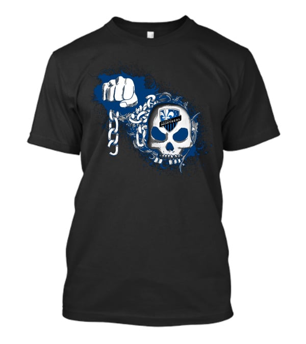 Montreal Impact Skull With Fist And Chain T-Shirt
