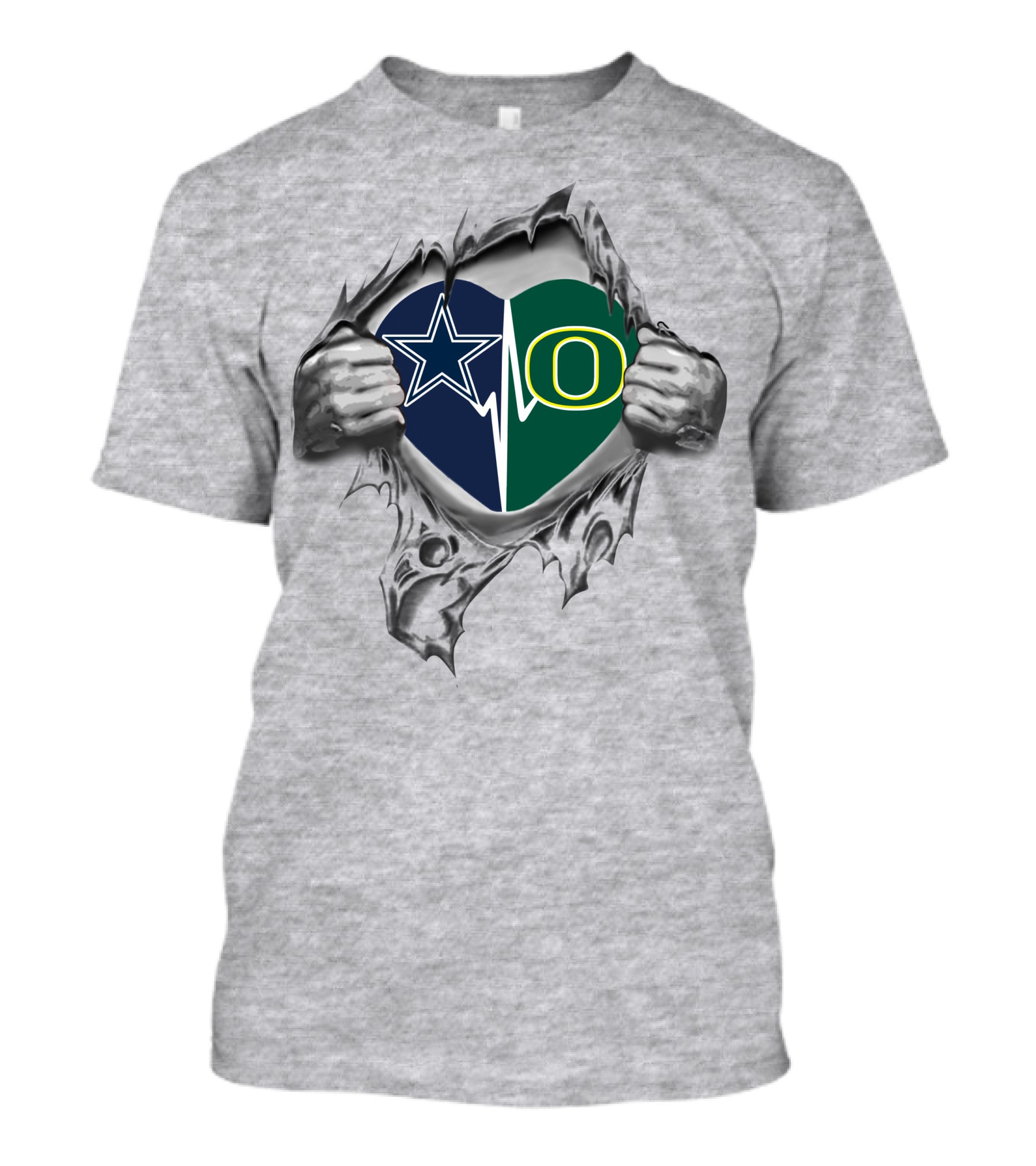Cowboys Ducks Heartbeat Passion T-Shirt