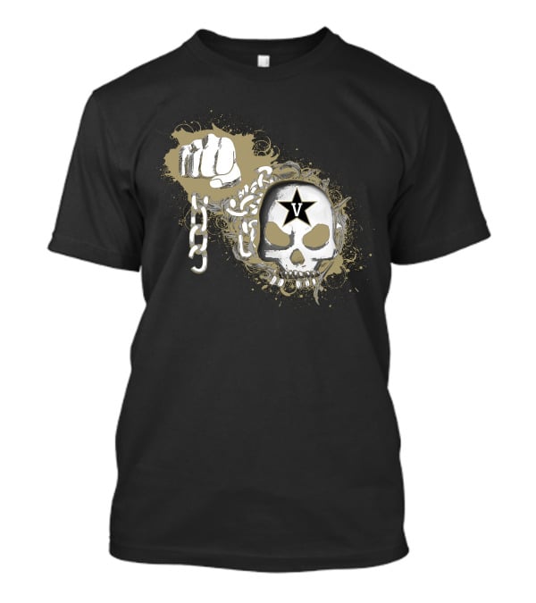 Vanderbilt Commodores Skull And Fist With Star T-Shirt