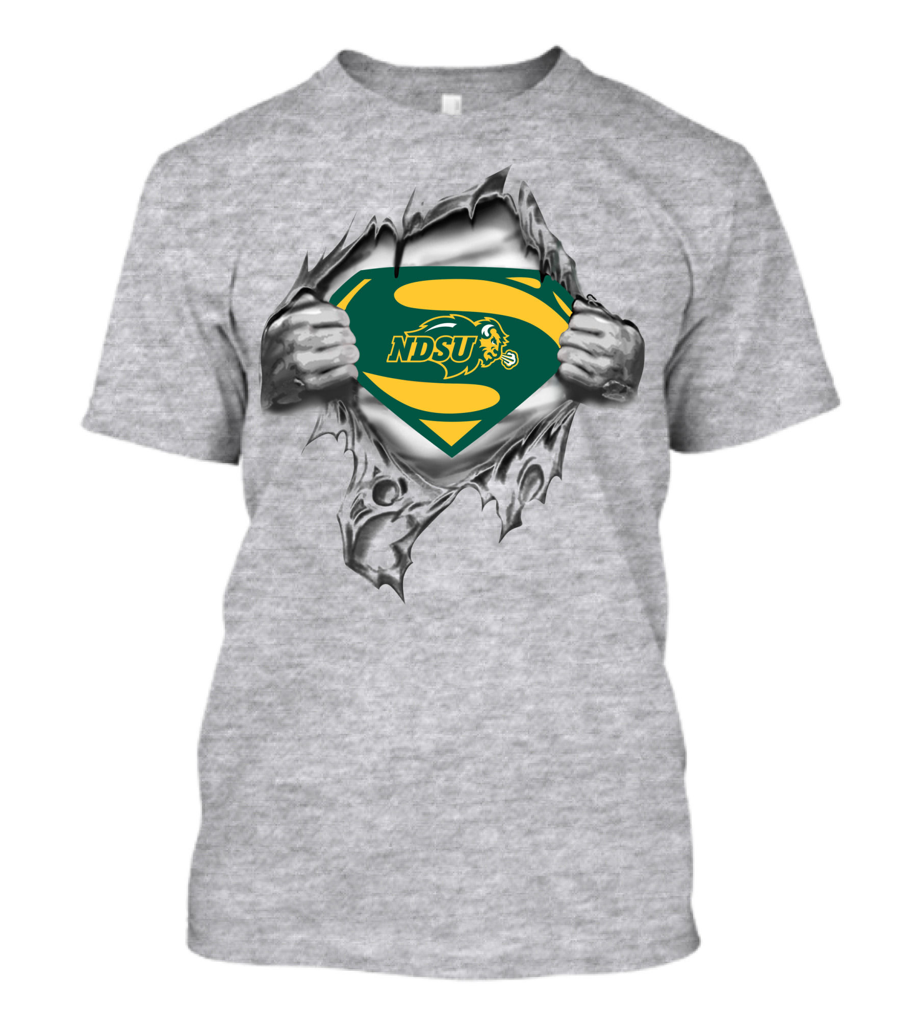 North Dakota State Bison Ndsu Superman Logo Burst T-Shirt