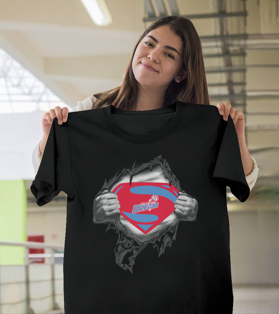 Atlanta Dream 412 Superman Logo Burst T-Shirt