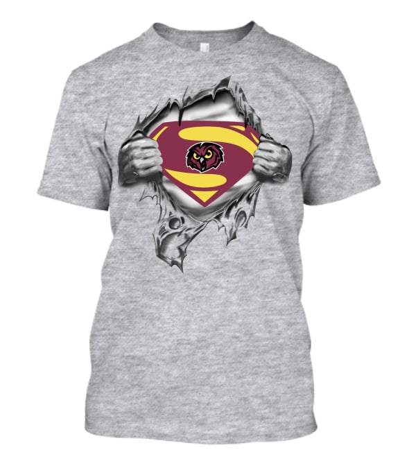 Temple Owls Superman Logo Owl T-Shirt