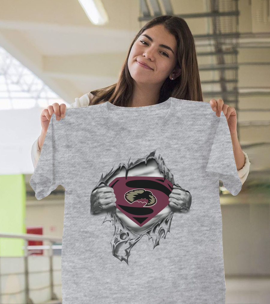 Denver Pioneers Superman Logo With Torn T-Shirt
