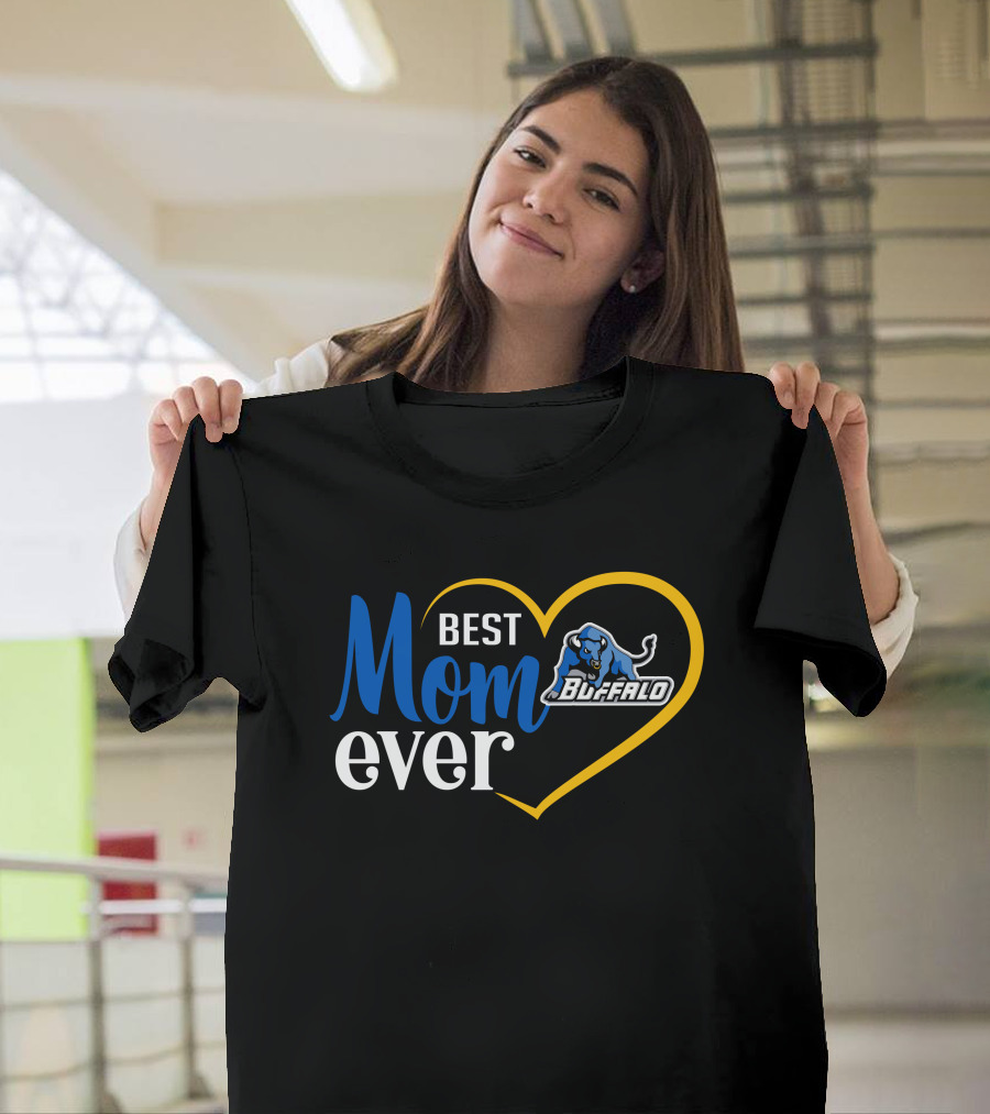 Best Mom Ever Buffalo Bulls Heart T-Shirt