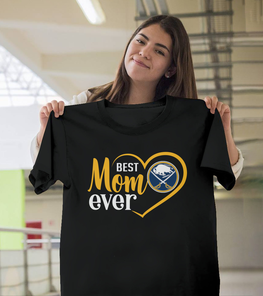 Buffalo Sabres Best Mom Ever Heart T-Shirt