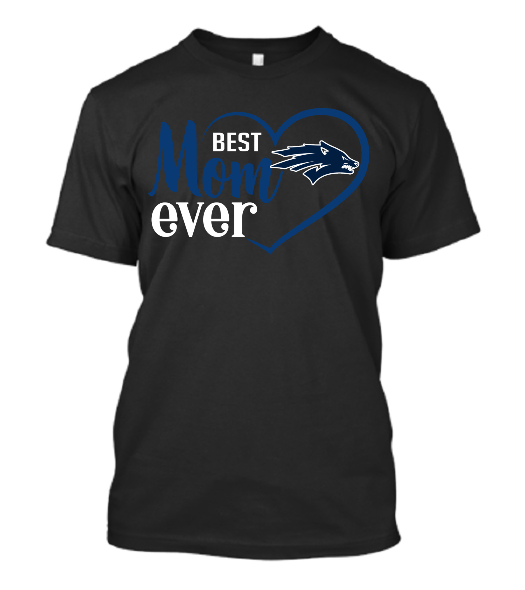 Nevada Wolf Pack Best Mom Ever Heart T-Shirt