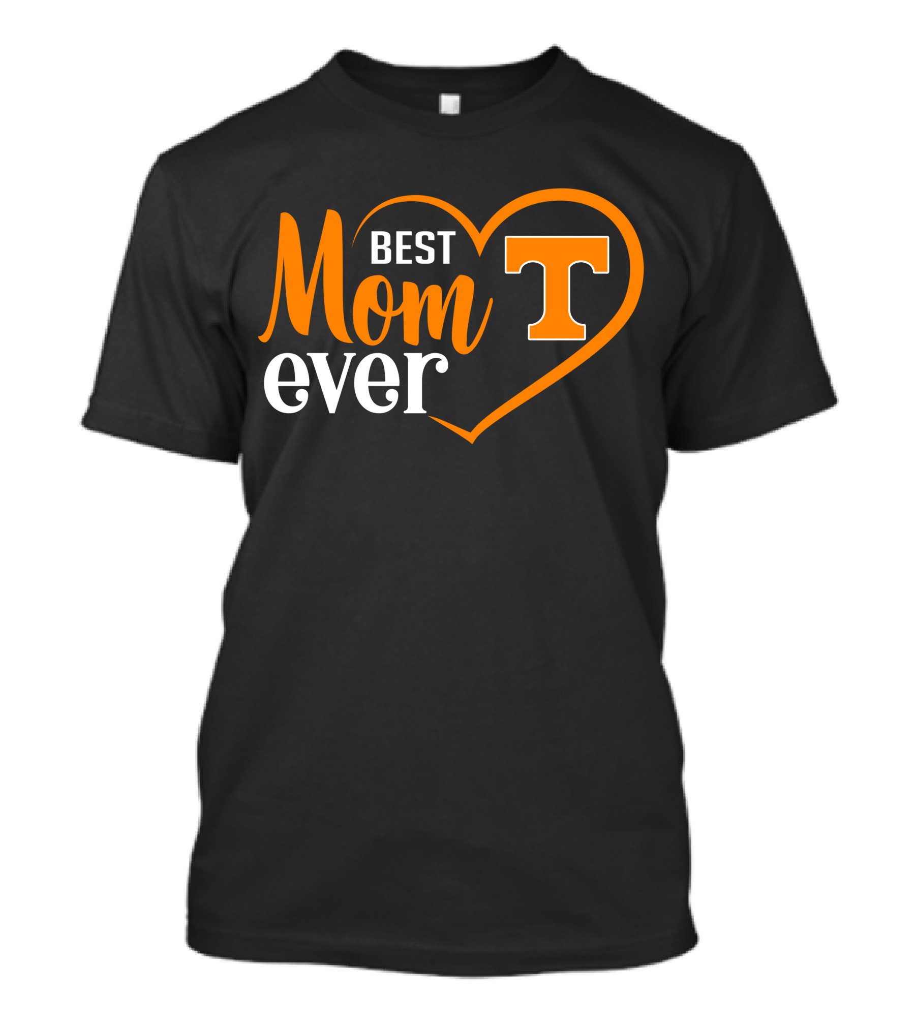 Tennessee Volunteers Best Mom Ever Heart T-Shirt