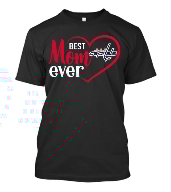 Washington Capitals Best Mom Ever Heart T-Shirt