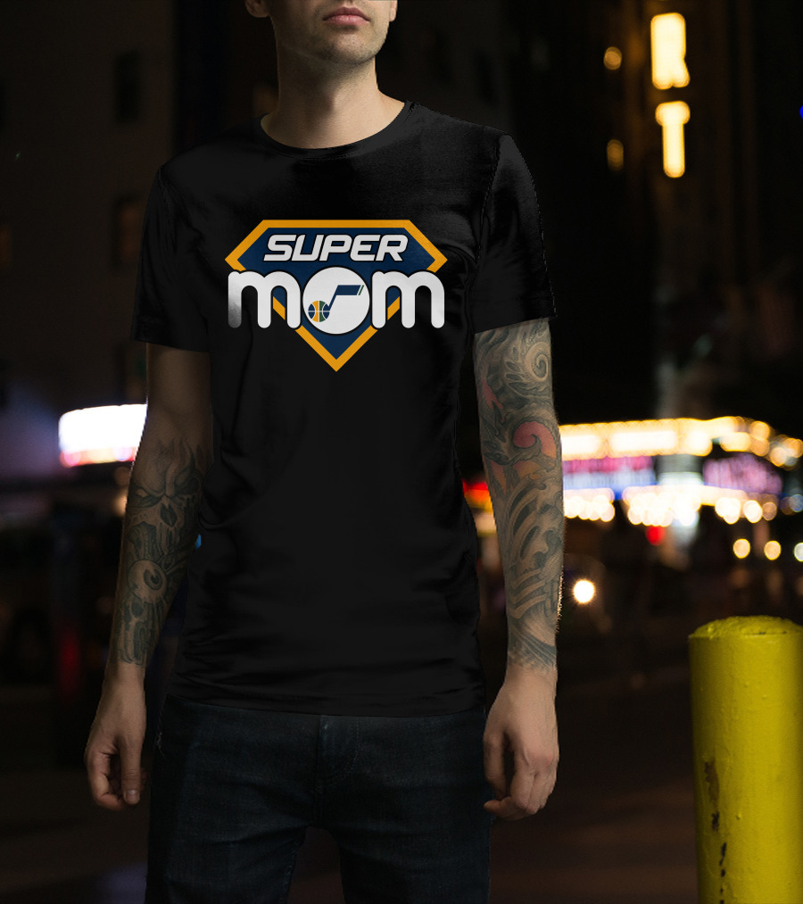 Super Mom Utah Jazz Basketball T-Shirt