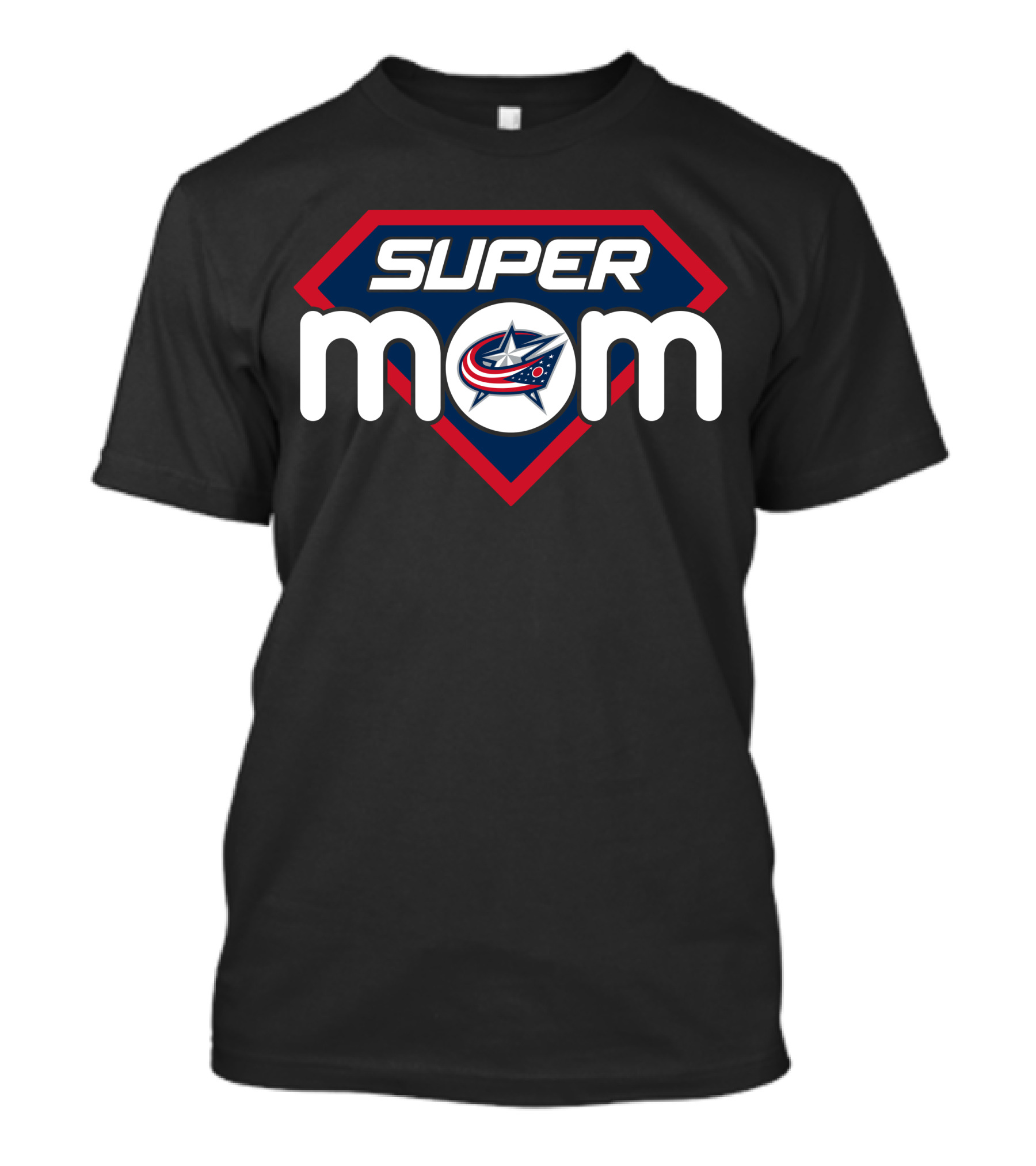 Super Mom Columbus Blue Jackets Logo Symbol T-Shirt