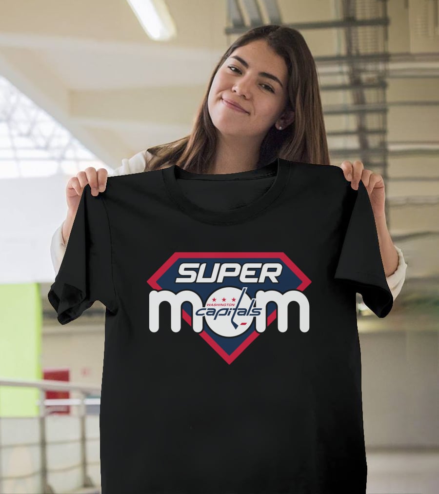 Super Mom Washington Capitals Logo Hockey Fan Merchandise T-Shirt