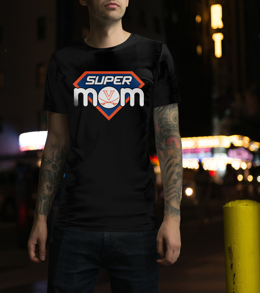 Super Mom Virginia Cavaliers Logo Heroic T-Shirt
